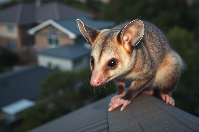 Possum in Selby residential area