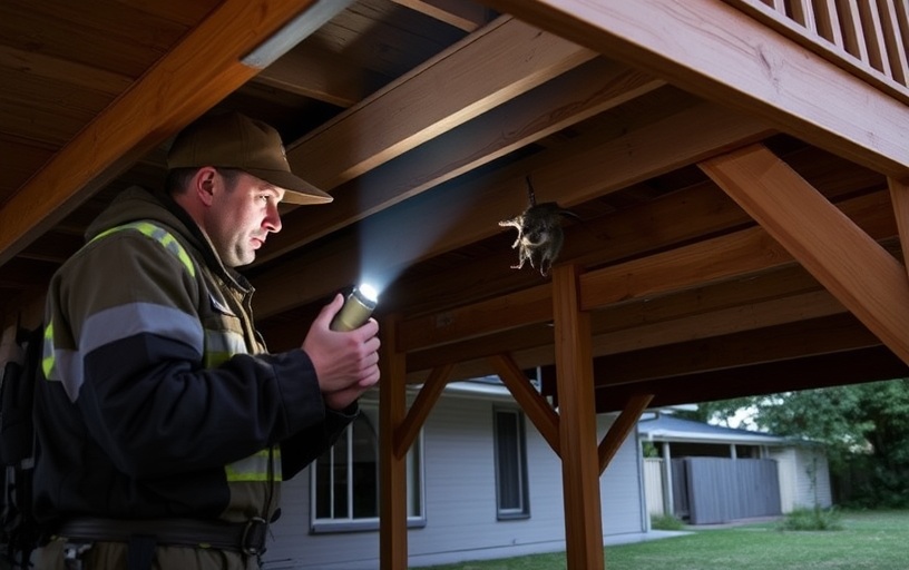 Under Deck Possum Removal in Selby